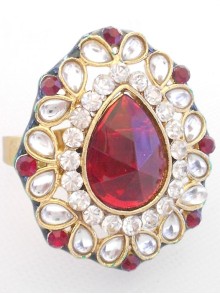 Kundan Finger Ring